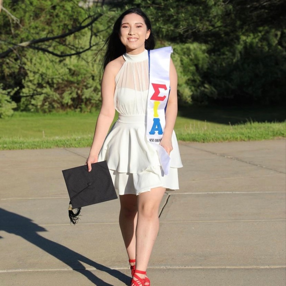 A graduation dress